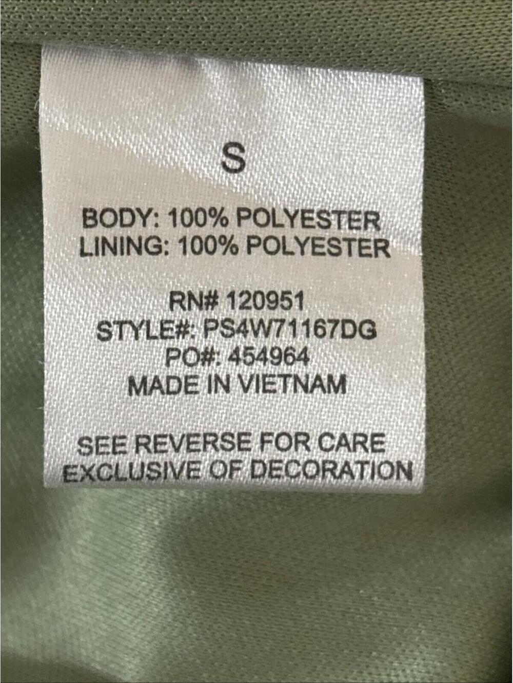 Pink Rose printed sage green asymmetric Butterflies Y2K Feminine Whimsical Small - Picture 8 of 9
